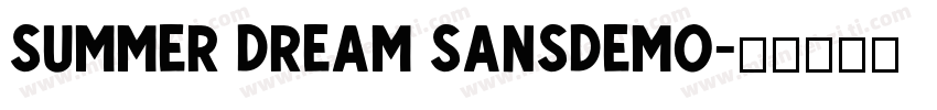 Summer Dream SansDemo字体转换
